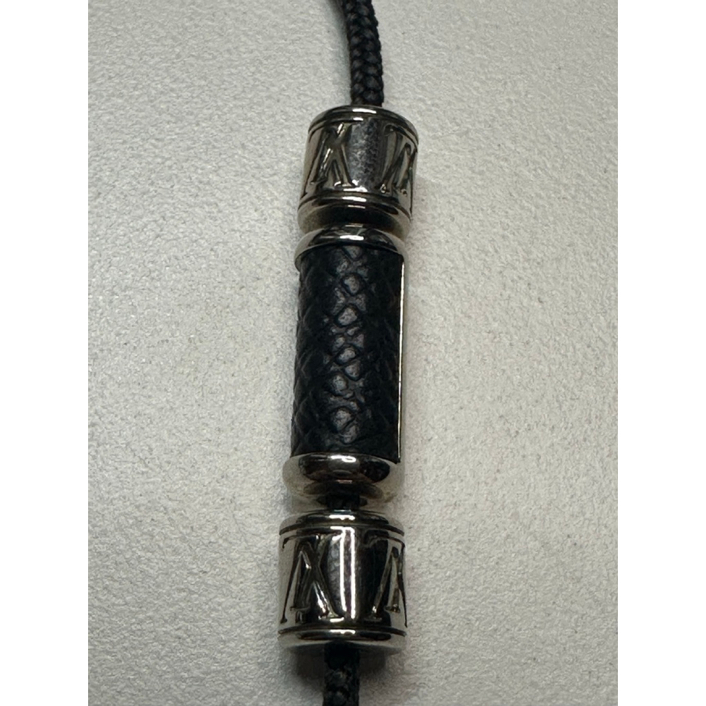Women's Louis Vuitton Black & Silver Cord Necklace, One Size - Picture 7 of 7